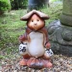 信楽焼きたぬき ほろ酔い狸（茶） 陶器タヌキ しがらきやき 狸 ［ta-0356］|たぬき