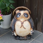 信楽焼たぬき 笑福狸 陶器タヌキ しがらきやき 狸 ［ta-0363］|たぬき