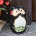 信楽焼 9号メス狸 メスなごみ狸 陶器タヌキ ta-0374|たぬき
