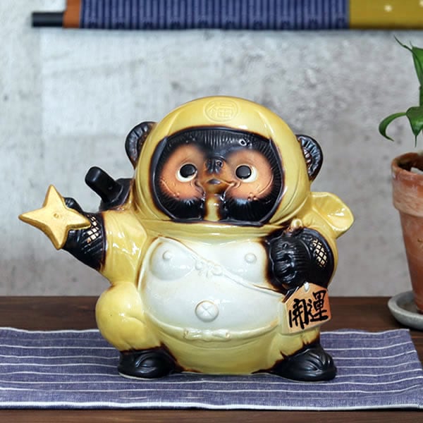 信楽焼 たぬき 信楽焼きたぬき 手裏剣忍者たぬき ニンジャ狸 陶器