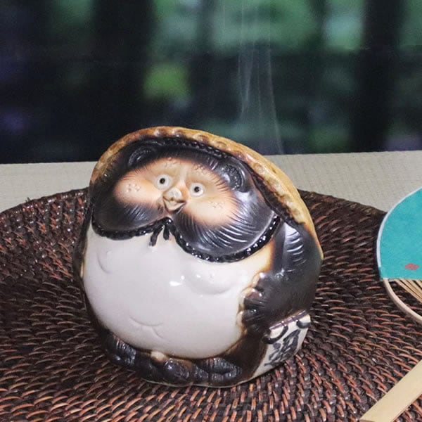 信楽焼】ふくろう蚊やり器(器具付) W160×D150×H160 陶器/蚊取り線香