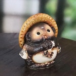 信楽焼 お願いたぬき 手づくり狸 しがらきやき 狸 しがらき ［ta-0430］|たぬき
