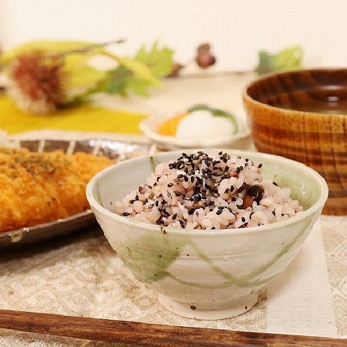 信楽焼 緑光飯碗(大) 飯碗 茶碗