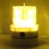 LED 警告灯 （黄色点滅）電池使用タイプ 強力マグネット　ひも付き|警告灯|安全用品・保安用品