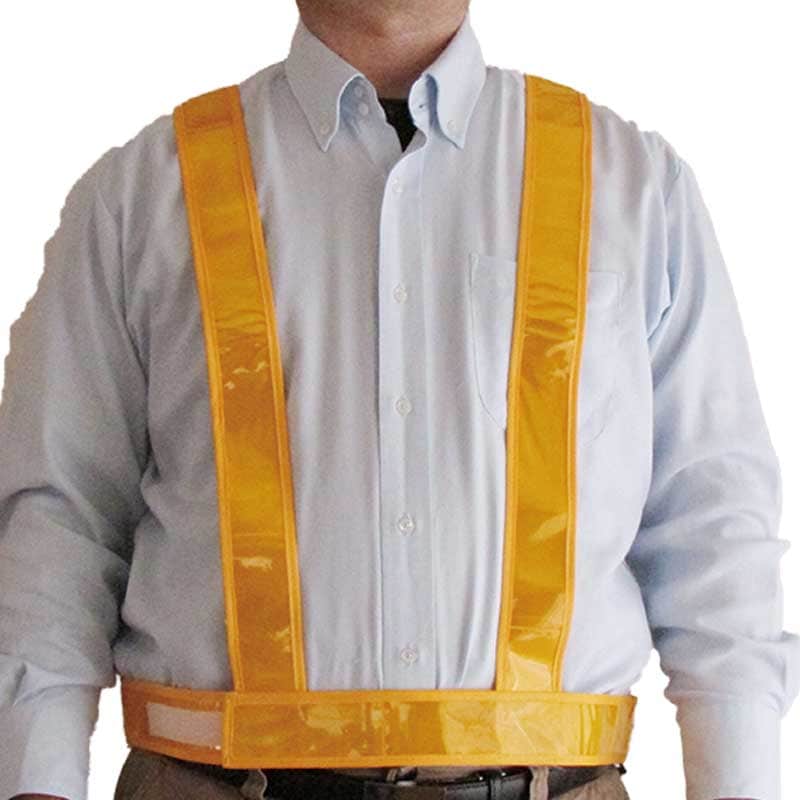 タスキ型安全ベスト キングサイズ 大きいサイズ ゆったり 反射ベスト ビッグサイズ 反射材 交通誘導 警備 ワーク 安全ベスト