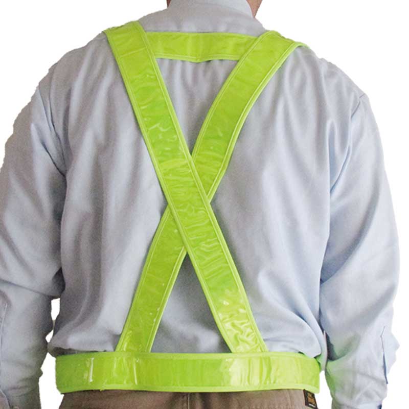 タスキ型安全ベスト キングサイズ 大きいサイズ ゆったり 反射ベスト ビッグサイズ 反射材 交通誘導 警備 ワーク 安全ベスト