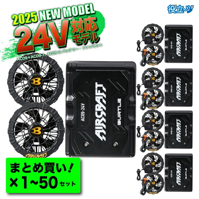 トイガン AIRCRAFT AC09-1 FAN 24V AC09 AC09-1 エアークラフト ファン・バッテリーセット BURTLE