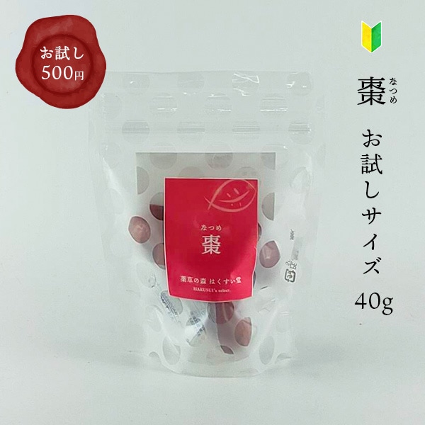 HAKUSUI's select　薬膳百科シリーズ　棗（なつめ）　40g　お試し ワンコイン プチプギフト　ちょい足しアイテム【新疆 和田なつめ】
