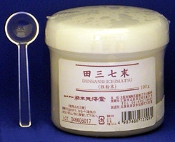 【1ｇスプーン付】栃本天海堂　田三七末　　１００グラム粉末1びん　（デンシチニンジン・デンサンシチ・でんしち・でんさんしち）