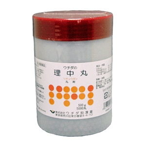 【ウチダ和漢薬】理中丸500g（約5000丸）　りちゅうがん【第２類医薬品】