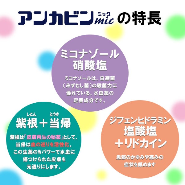 生薬抽出エキス配合の水虫薬　剤盛堂薬品株式会社　アンカビンmic　20ｍｌ【第2類医薬品】