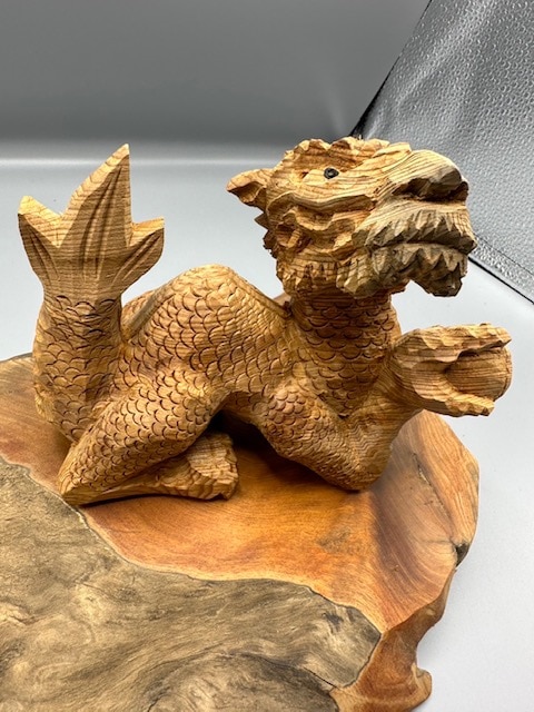 龍一刀彫(特大) 150cm