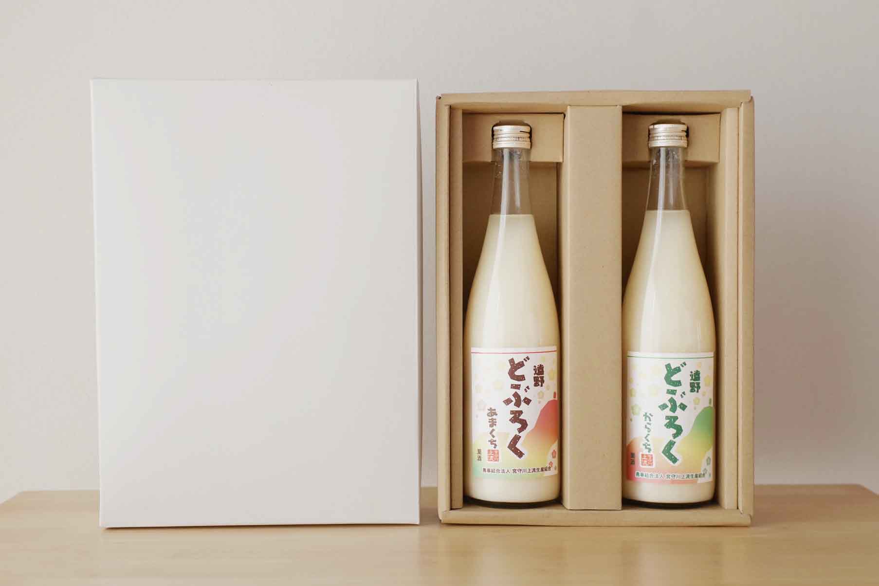 【限定販売終了】2024年度遠野宮守産新米どぶろく　あまくち・からくち720mlセット