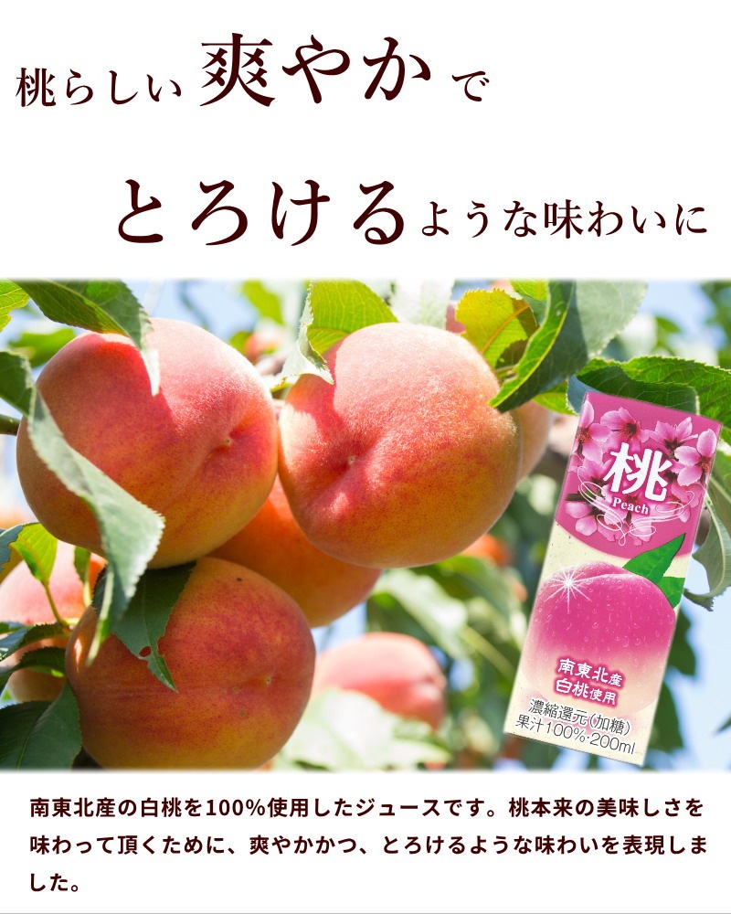 ギフト パッケージ ももジュース 12本 チェリー酢 6本 計18本 東北