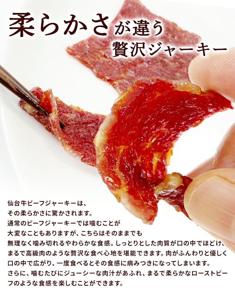 やわらか仙台牛 ビーフジャーキー 25g×1袋 | 15_肉・肉加工品 | 山形
