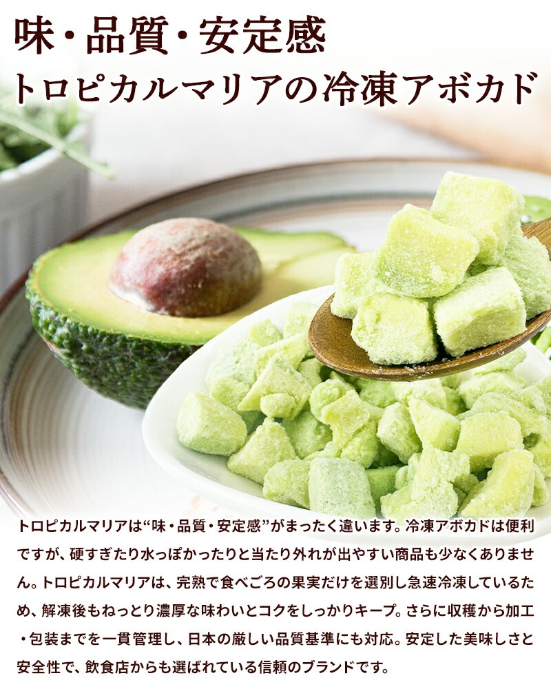 トロピカルマリア アボカド・ダイス 500g×2袋 計1kg | 11_その他