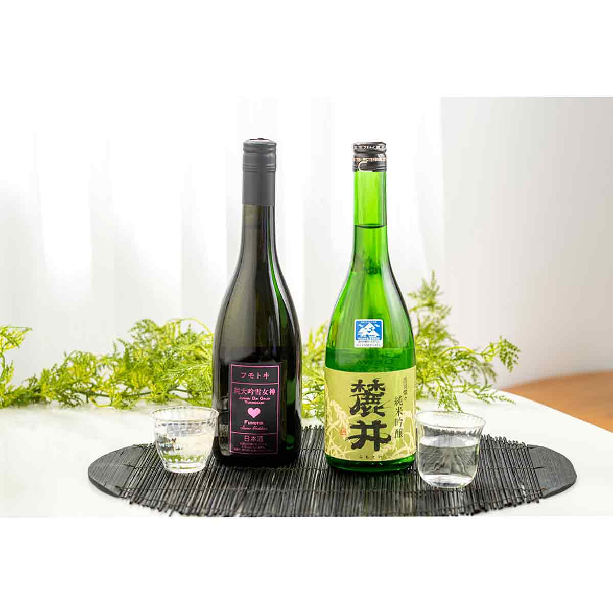 フモトヰ 純大吟 雪女神・麓井 純米吟醸 DEWA33 セット 〔純米大吟醸酒720ml・純米吟醸酒720ml〕 日本酒 山形県 麓井酒造