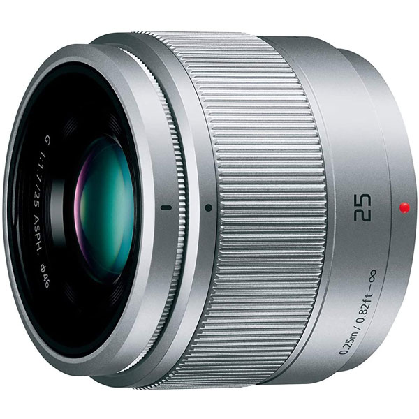 レンズ(単焦点) Panasonic G 25mm F1.7 ASPH. パナソニック LUMIX G 25mm/F1.7 ASPH. シルバー | 【新品