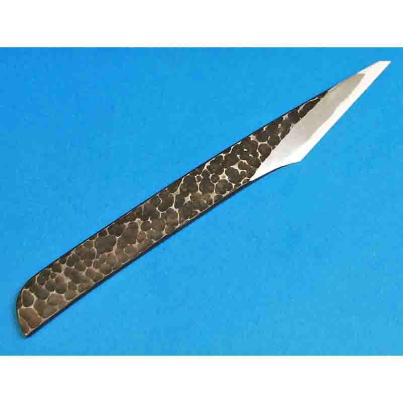 田斎作 菖蒲刀子(小刀) 槌目仕上げ 18mm六分 切り出しタイプ