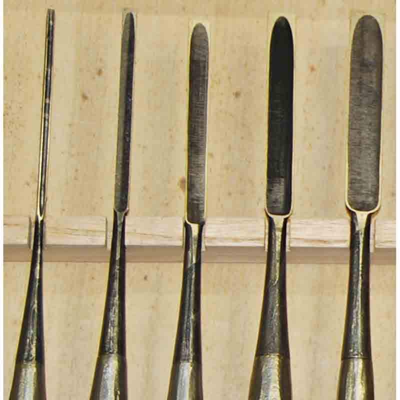 三代目國慶作 年輪 薄鑿(木成鑿）10本組 | 大工道具(匠の逸品) 鑿,國慶