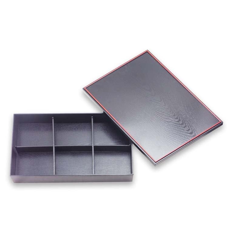 松花堂 六つ仕切り 箱・蓋付(樹脂製) - すべての商品 - 食器 HatsuZan