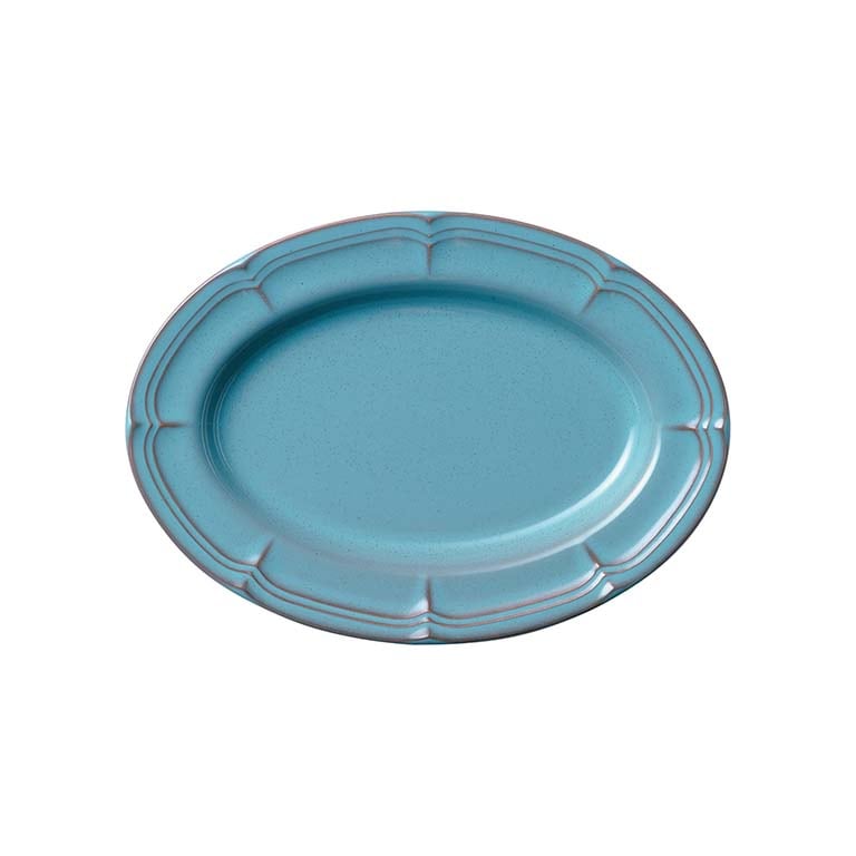 ラフィネ アンティークブルー 25cmオーバルプラター - シーン別に選ぶ