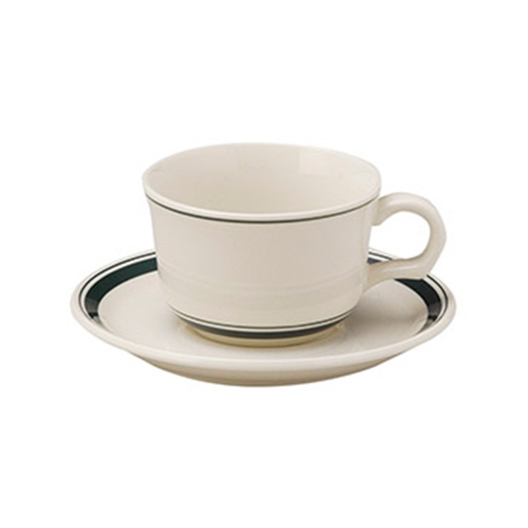 カントリーサイド モス グリーン ティーカップ & ソーサー - すべての