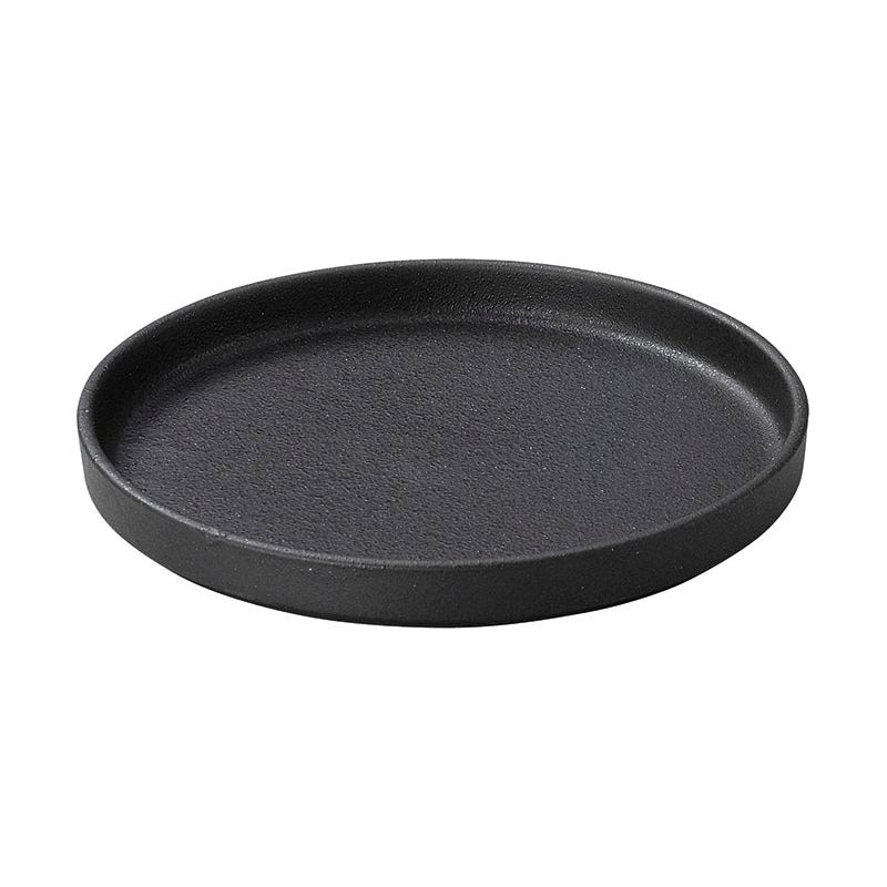 19cm丸切立皿(黒曜) - シーン別に選ぶ,洋食器,丸皿,デザート(19～23.9