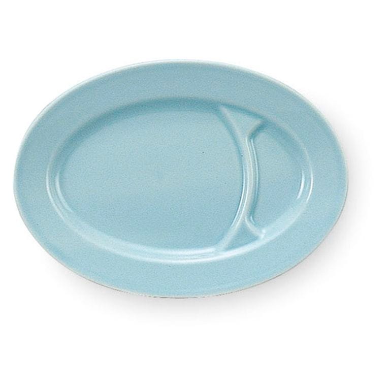 青磁　小皿 青磁中華 8”仕切小判 - すべての商品 - 食器 HatsuZan Online Shop