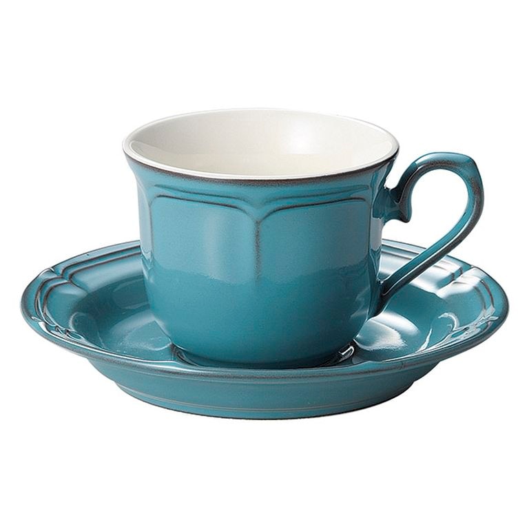 ラフィネ アンティークブルー コーヒーカップ&ソーサー - すべての商品