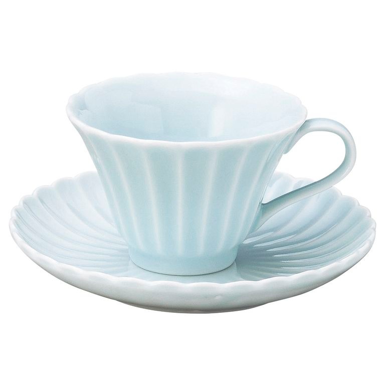 かすみ 青白 コーヒーカップ&ソーサー - シリーズから選ぶ,かすみ