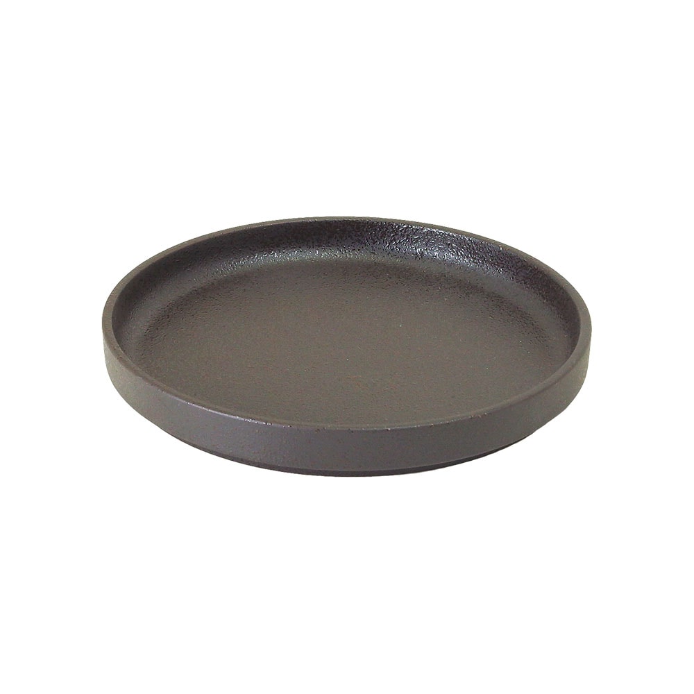 いぶし黒 16cm 切立丸プレート - シーン別に選ぶ,洋食器,丸皿