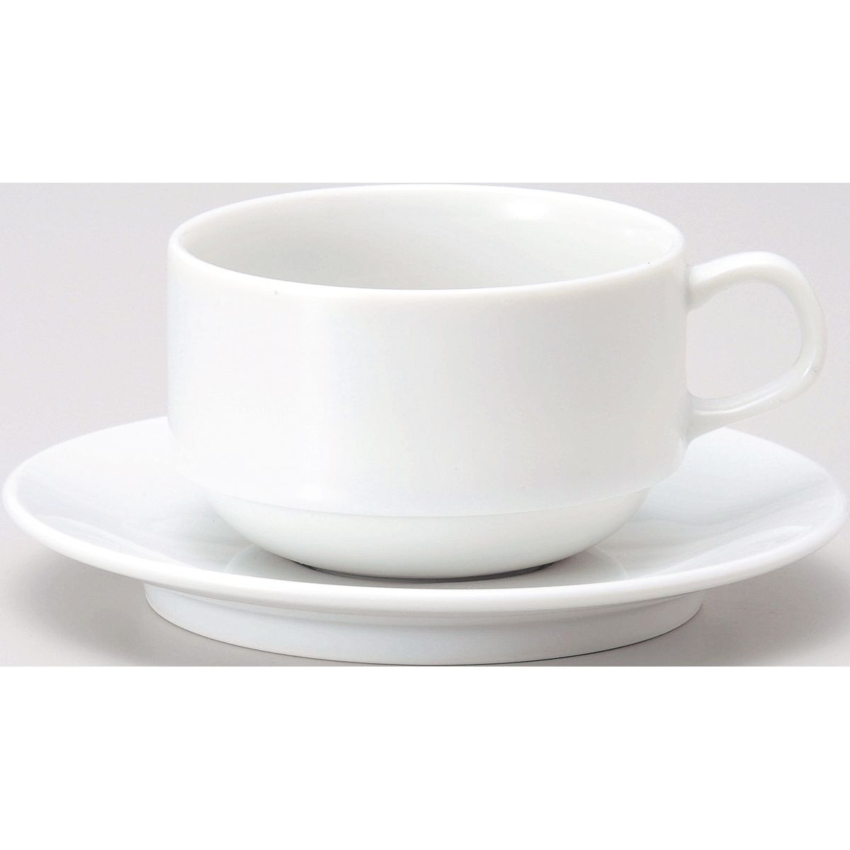  ホワイトホール　スープカップ・ソーサー BASIC ホワイト スタックカプチーノ碗&ソーサー - すべての商品 - 食器