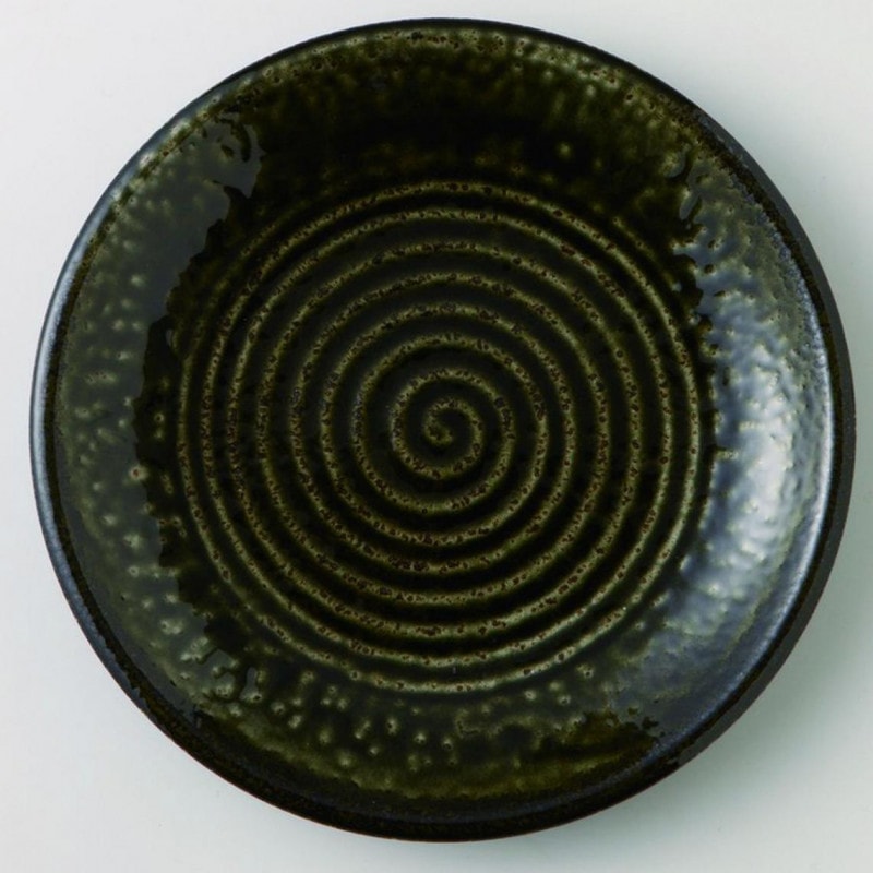 織部焼き　大皿 黒織部 9.0皿 - すべての商品 - 食器 HatsuZan Online Shop