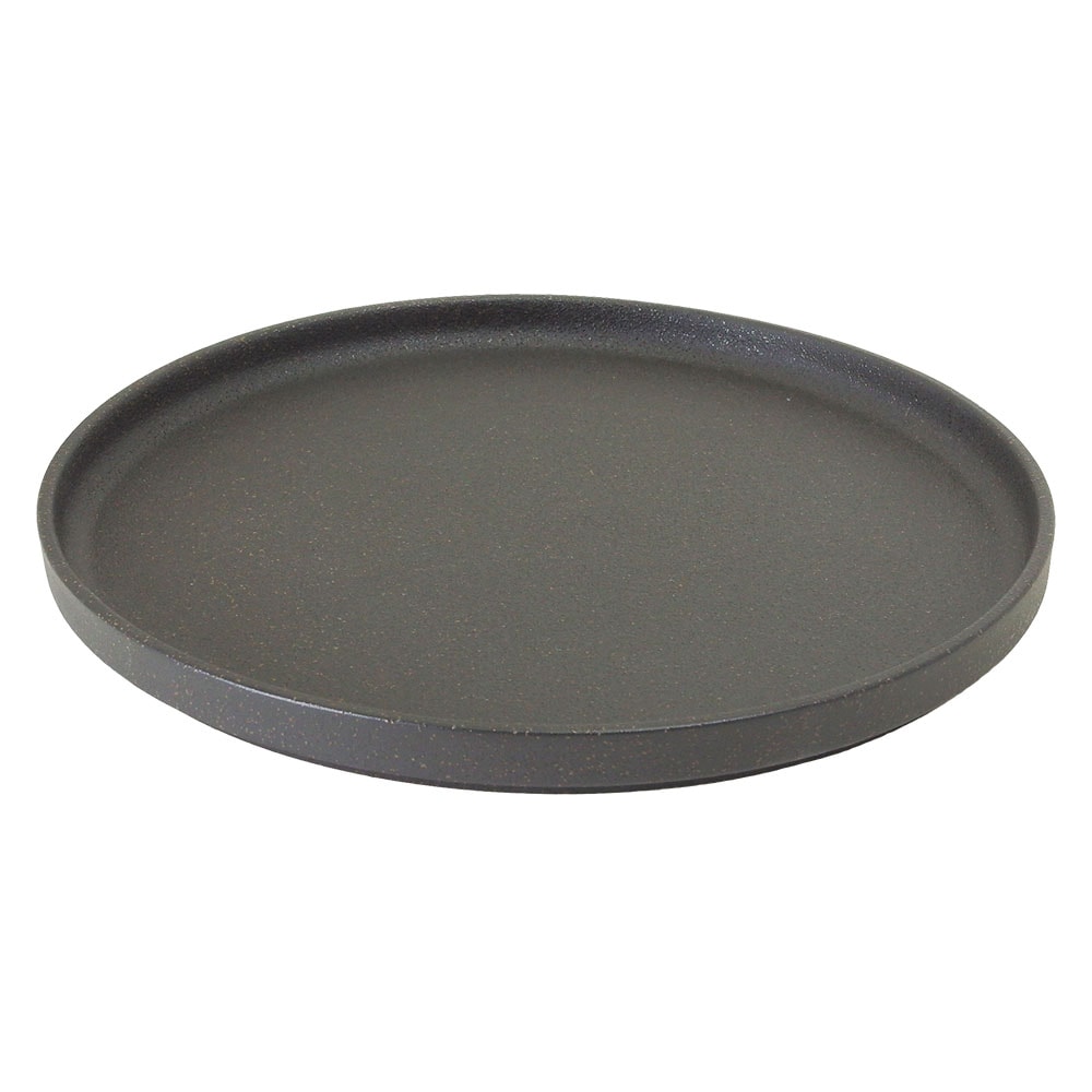 いぶし黒 26cm 切立丸プレート - すべての商品 - 食器 HatsuZan Online