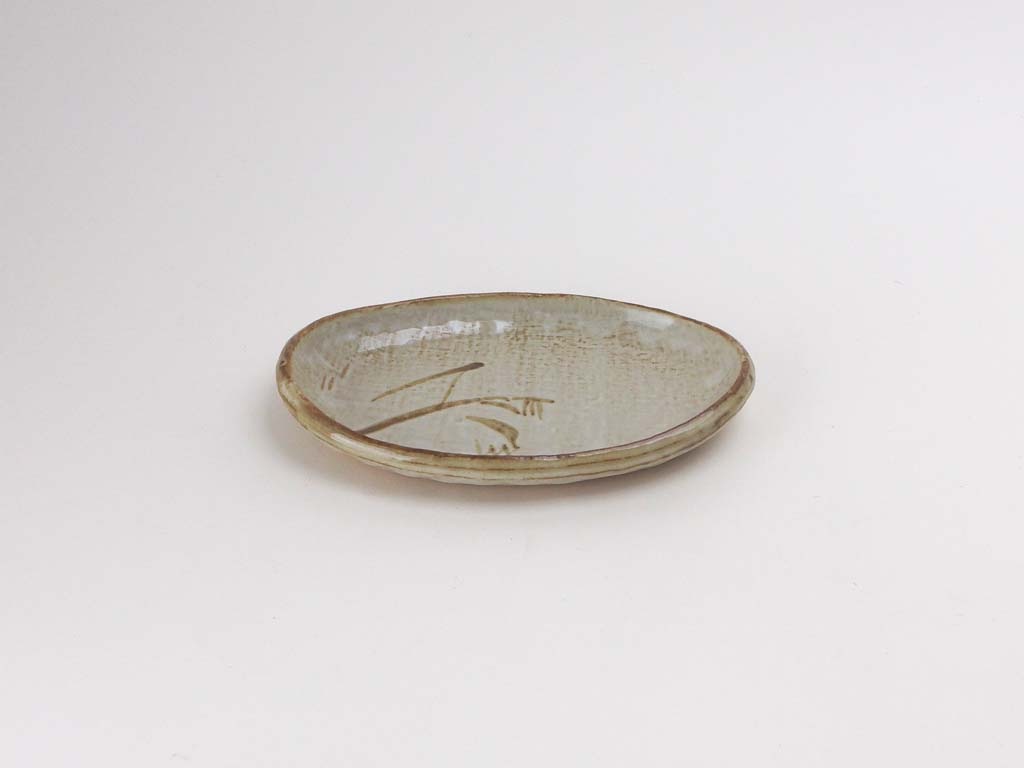 唐津 小判形皿 - アウトレット - 食器 HatsuZan Online Shop