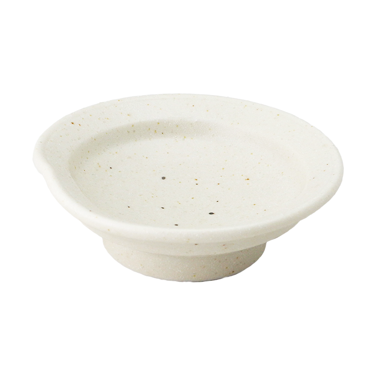 粉引釉 高台皿 - すべての商品 - 食器 HatsuZan Online Shop