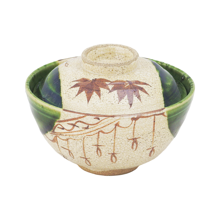 手造 織部吊るし柿 蓋物 - すべての商品 - 食器 HatsuZan Online Shop