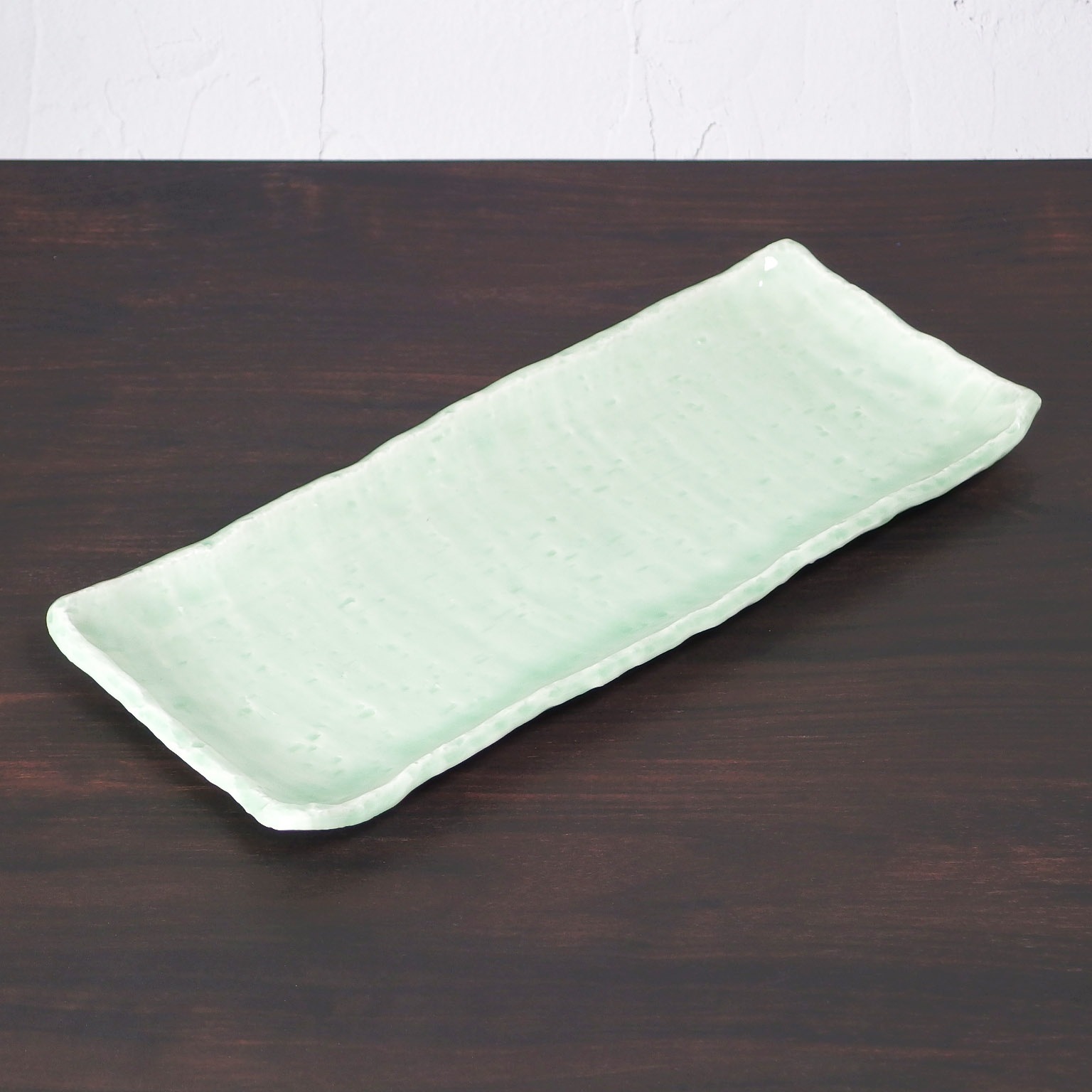 強)NRヒワ青磁(石目)10.0細長角皿 - アウトレット - 食器 HatsuZan 