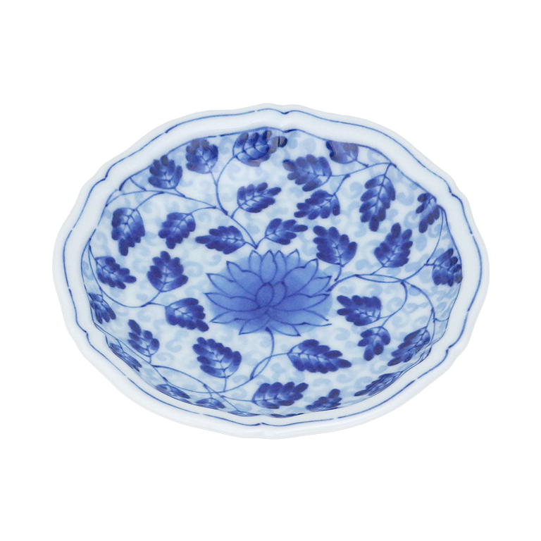 食器 rin5 藍唐草 RI輪花三五深皿 - すべての商品 - 食器 HatsuZan Online Shop