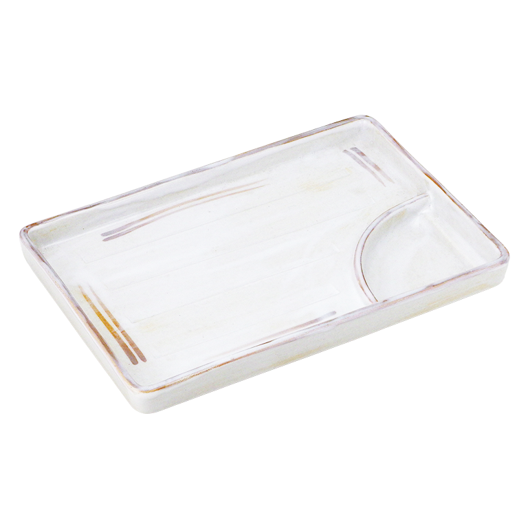 すじ目長方皿 すじ目長方皿 長方皿 - CHOUHOUZARA - | 白山陶器直営オンラインストア