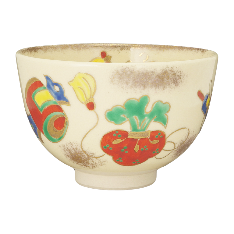 仁清宝尽くし茶碗(隆山作)(化粧箱) - すべての商品 - 食器 HatsuZan