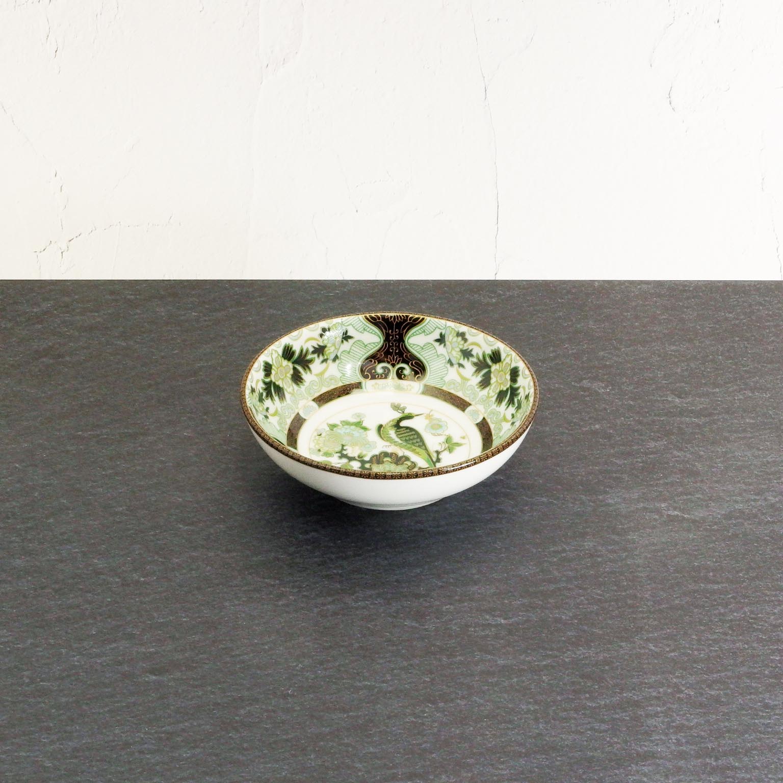 緑彩鳳凰 12cm浅ボウル - すべての商品 - 食器 HatsuZan Online Shop