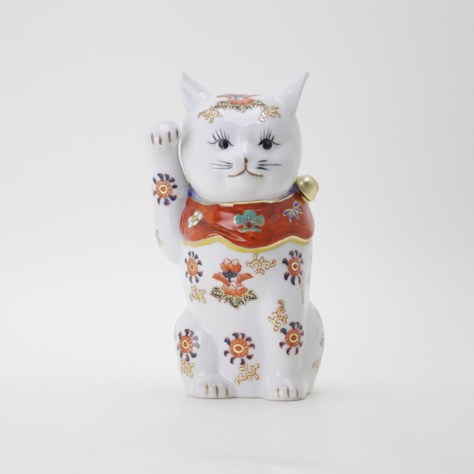 招き猫　加州猫寺　古瀬戸？　アンティーク ねこれくと 招き猫 加州猫寺 古瀬戸招き猫