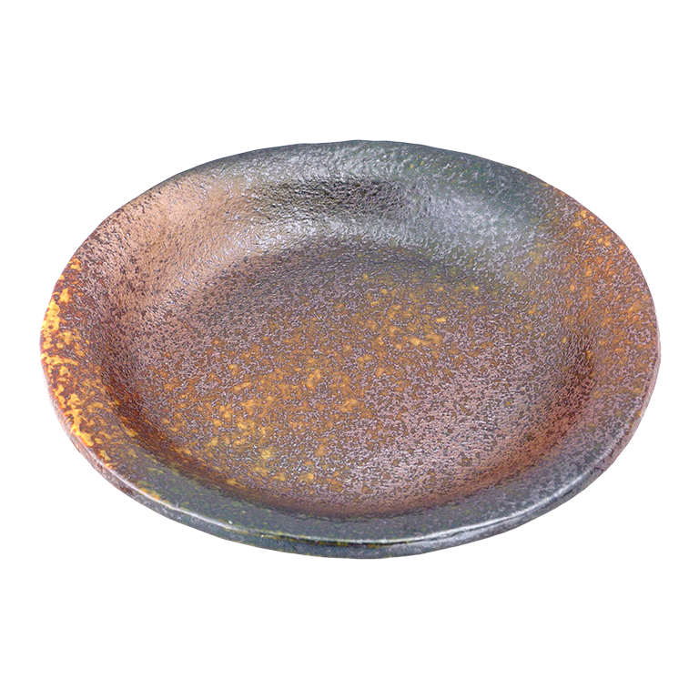 備前焼　大皿 強)古備前(布目)7.0深丸皿 - すべての商品 - 食器 HatsuZan