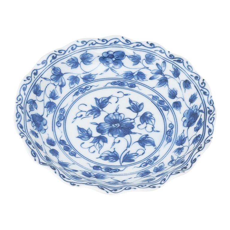 京唐草 波形5.0皿 - すべての商品 - 食器 HatsuZan Online Shop