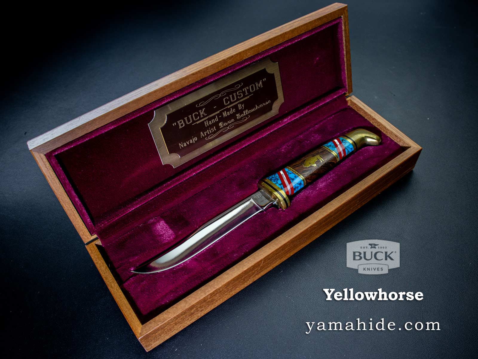 バック-カスタム 102Y2 イエローホース バッファロー Buck-Custom