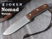 ジョーカー ナイフ CN125-P ノマド ウォールナット ファイヤースチール付 ブッシュクラフトナイフ Joker NOMAD BUSHCRAFT KNIFE WALNUT
