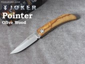 ジョーカー ナイフ NO67 ポインター オリーブウッド 折りたたみナイフ Joker POINTER OLIVE WOOD FOLDING POCKET KNIFE
