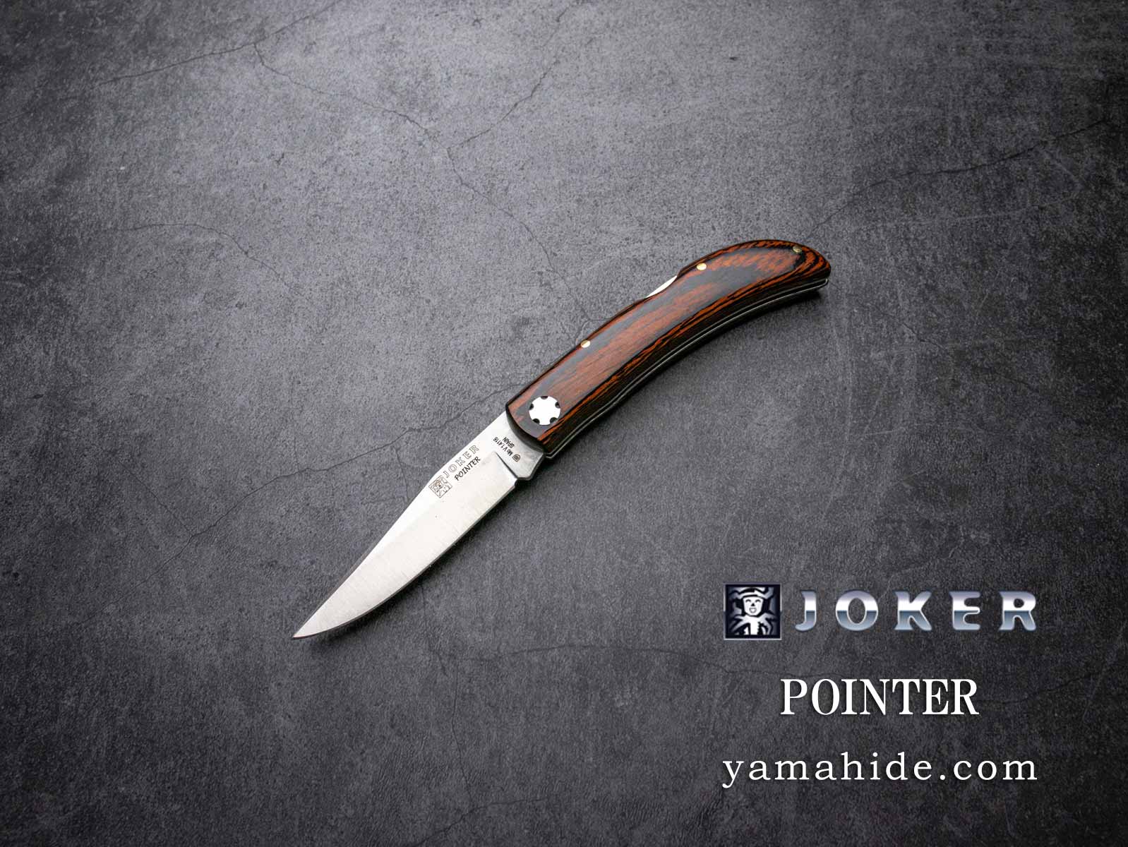 ジョーカーナイフ ポインター NR67 スタミナウッド 折りたたみナイフ